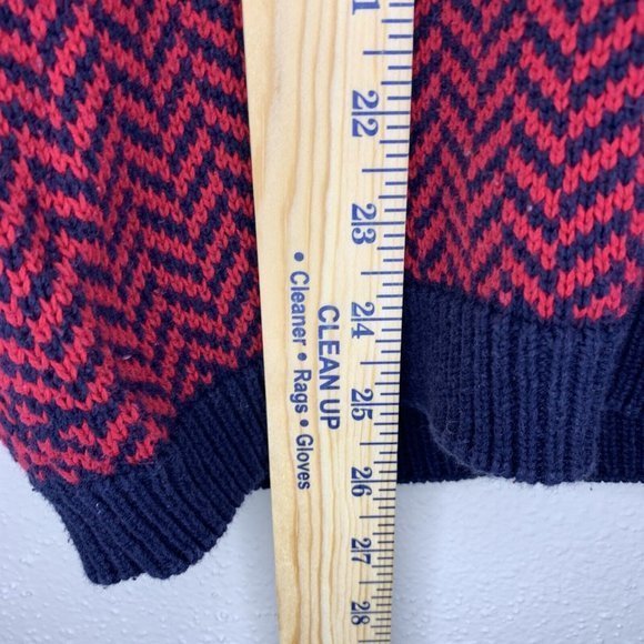 Essential Elements‎ Retro Crewneck Knit Grandpa Sweater Cotton Size L Geometric - Picture 3 of 5